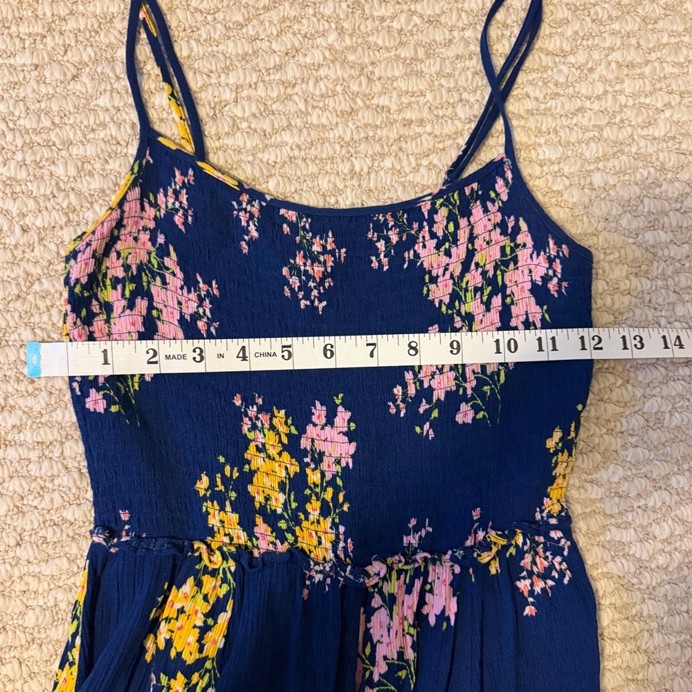Lulus Fairytale Bliss Navy Blue Floral Print Skater Dress - Picture 10 of 11